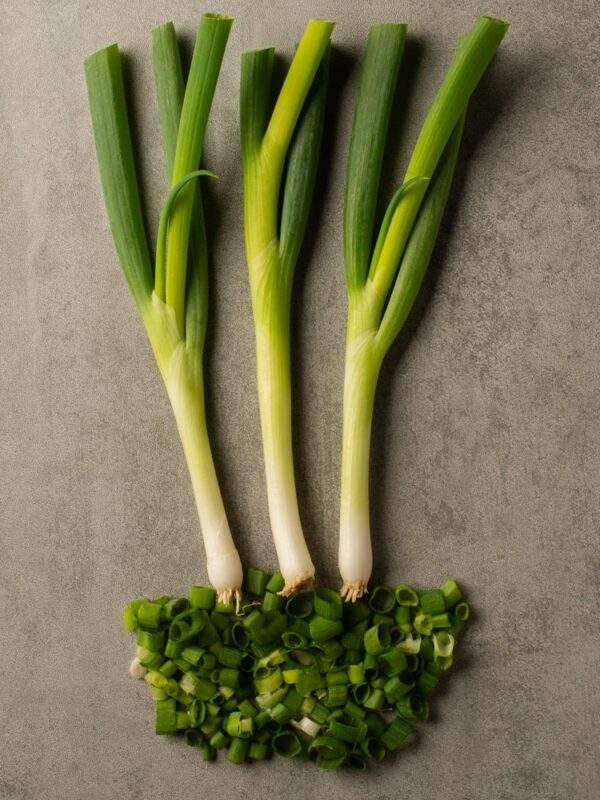 Adrian Crook Cuisine food photography of spring onions