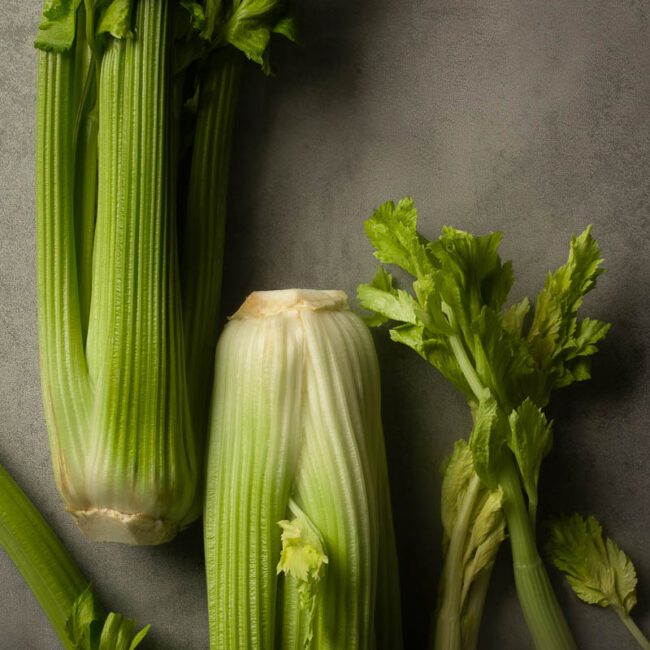 Adrian Crook Cuisine food photography of celery