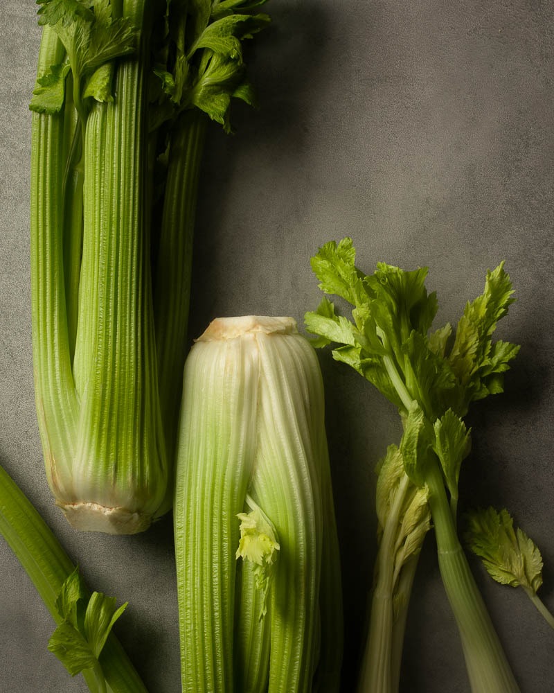 Adrian Crook Cuisine food photography of celery
